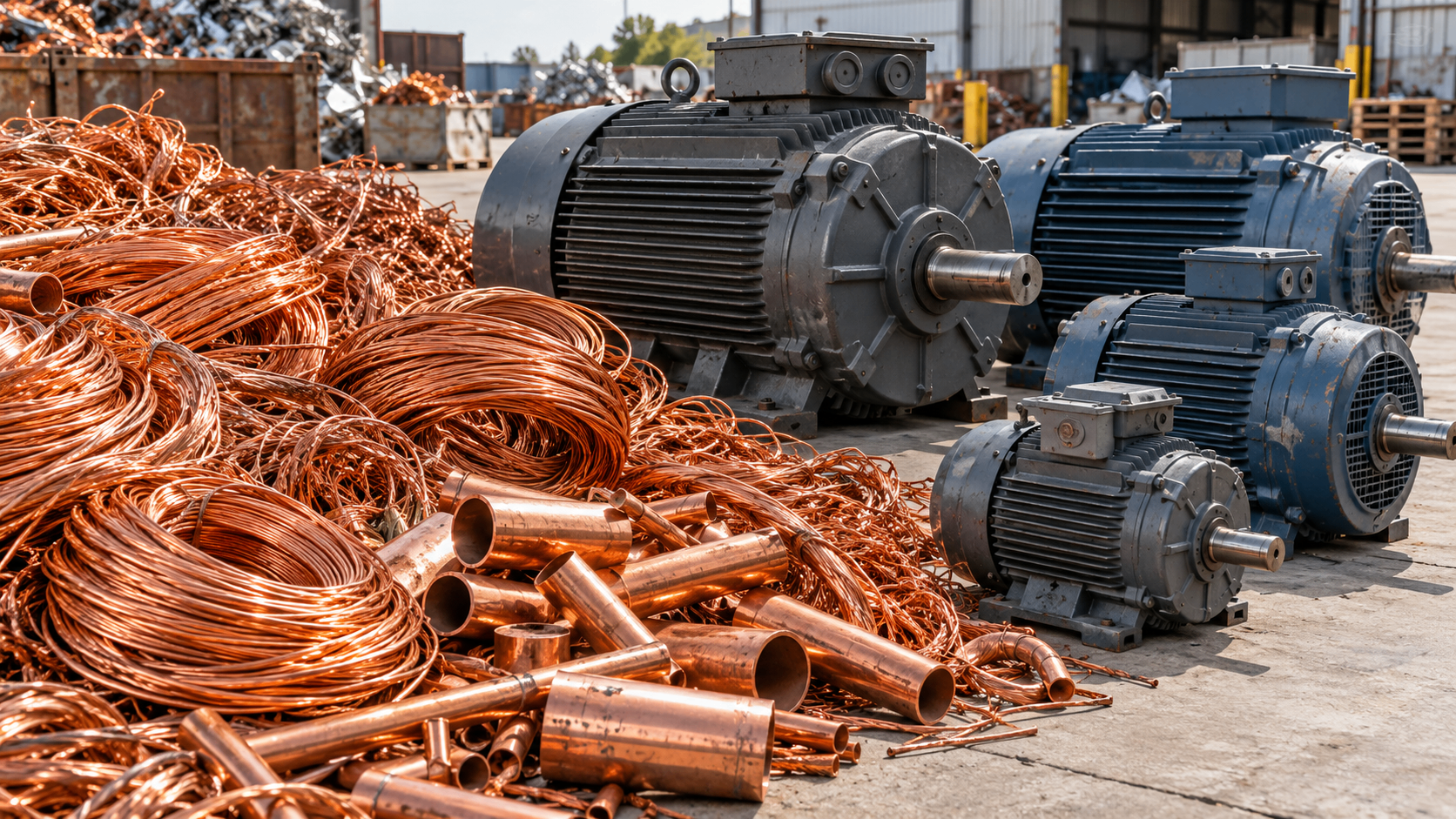 Scrap metal ready for recycling